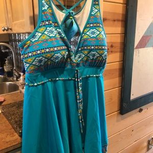 Swim Dress 3x great condition with vibrant colors